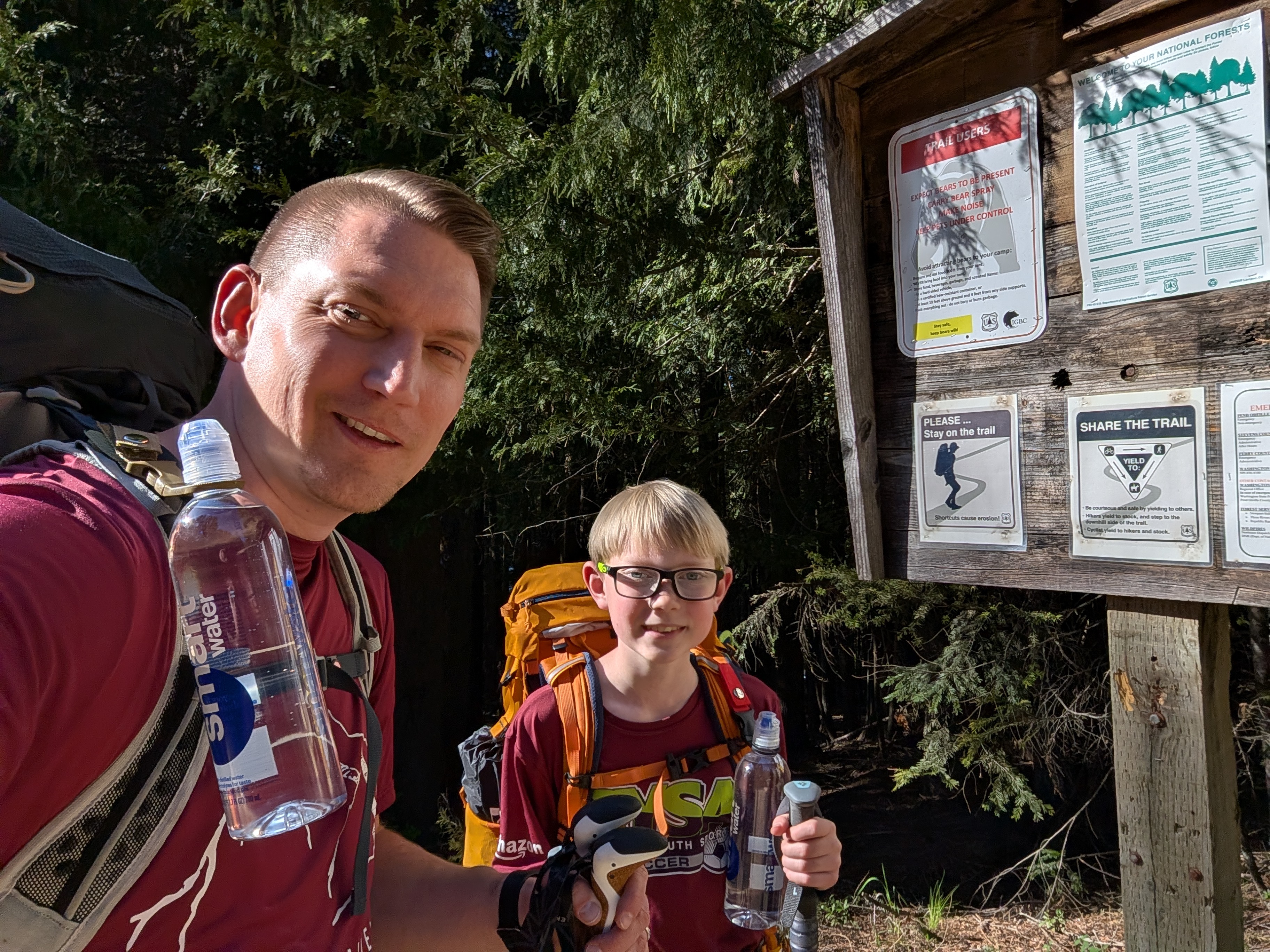 Tyson and his son, your camp coaches